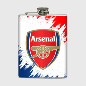 Фляга с принтом ARSENAL. в городе Новоалтайск, металлический корпус | емкость 0,22 л, размер 125 х 94 мм. Виниловая наклейка запечатывается полностью | fc | football | football club | sport | арсенал | британский футбольный клуб | канониры | лондон | микель артета | пушкари | спорт | уефа | униформа | фирменные цвета | фк | футбол | футбольный клуб | эмирейтс