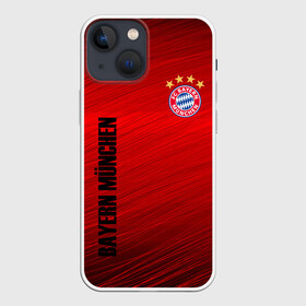 Чехол для iPhone 13 mini с принтом BAYERN MUNCHEN. в городе Новоалтайск,  |  | fc | fc bayern munich | football | football club | sport | клуб германии | мюнхен | немецкий футбольный клуб | спорт | уефа | униформа | фирменные цвета | фк | футбол | футбольный клуб | футбольный клуб бавария
