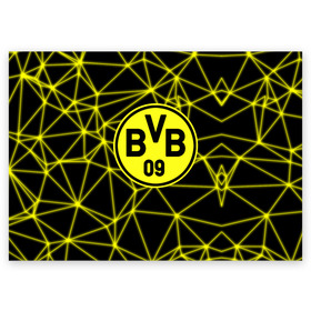 Поздравительная открытка с принтом BORUSSIA. в городе Новоалтайск, 100% бумага | плотность бумаги 280 г/м2, матовая, на обратной стороне линовка и место для марки
 | Тематика изображения на принте: borussia | fc | football | football club | sport | боруссия | боруссия дортмунд | дортмунда | немецкий футбольный клуб | спорт | уефа | униформа | фирменные цвета | фк | футбол | футбольный клуб