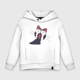 Детское худи Oversize хлопок с принтом Sailor Luna в городе Новоалтайск, френч-терри — 70% хлопок, 30% полиэстер. Мягкий теплый начес внутри —100% хлопок | боковые карманы, эластичные манжеты и нижняя кромка, капюшон на магнитной кнопке | cry | luna | moon | sailor luna | sailor moon | sailormoon | кот | котик | котэ | кошка | луна | мордочка | мультяшка | плачет | прикольный | сейлор мун | слезы | сэйлор мун