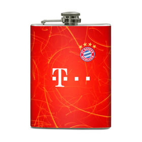 Фляга с принтом BAYERN MUNCHEN. в городе Новоалтайск, металлический корпус | емкость 0,22 л, размер 125 х 94 мм. Виниловая наклейка запечатывается полностью | Тематика изображения на принте: fc | fc bayern munich | football | football club | sport | клуб германии | мюнхен | немецкий футбольный клуб | спорт | уефа | униформа | фирменные цвета | фк | футбол | футбольный клуб | футбольный клуб бавария