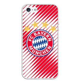 Чехол для iPhone 5/5S матовый с принтом BAYERN MUNCHEN. в городе Новоалтайск, Силикон | Область печати: задняя сторона чехла, без боковых панелей | fc | fc bayern munich | football | football club | sport | клуб германии | мюнхен | немецкий футбольный клуб | спорт | уефа | униформа | фирменные цвета | фк | футбол | футбольный клуб | футбольный клуб бавария