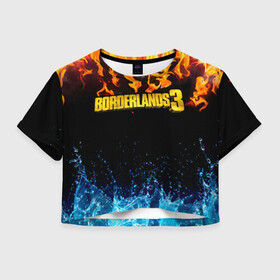 Женская футболка Crop-top 3D с принтом Borderlands 3. в городе Новоалтайск, 100% полиэстер | круглая горловина, длина футболки до линии талии, рукава с отворотами | borderlands | borderlands legendary collection | esport | games | pbg | бордерлендс | игры | киберспорт | командная экшен пострелушка | пбг | перестрелка | персонажи | стрелок | фантастический шутер