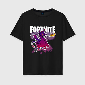 Женская футболка хлопок Oversize с принтом DEVIL LAMA Fortnite в городе Новоалтайск, 100% хлопок | свободный крой, круглый ворот, спущенный рукав, длина до линии бедер
 | battle royale | devil lama | devil lama fortnite | fortnite | game | игра | киберспорт | компьютерная игра | королевская битва | фортнайт | фортнайт 2 | фортнайт 3 | фортнайт глава 2 | фортнайт глава 3 | фортнайт лама
