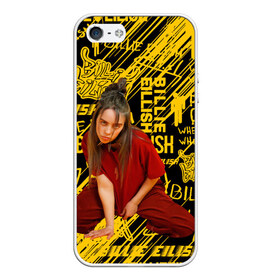 Чехол для iPhone 5/5S матовый с принтом Billie Eilish в городе Новоалтайск, Силикон | Область печати: задняя сторона чехла, без боковых панелей | billie eilish | gloom pop | listen before i go на spotify | music | американская певица | билли | билли айлиш | депрессии | мисс парадокс | мрачный поп | музыка | сонный паралич | фобии | яркие волосы