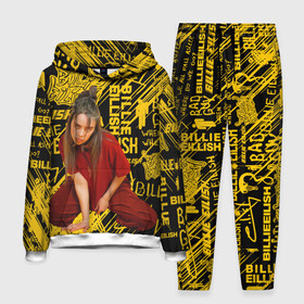 Мужской костюм 3D (с толстовкой) с принтом Billie Eilish. в городе Новоалтайск,  |  | Тематика изображения на принте: billie eilish | gloom pop | listen before i go на spotify | music | американская певица | билли | билли айлиш | депрессии | мисс парадокс | мрачный поп | музыка | сонный паралич | фобии | яркие волосы