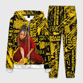Мужской костюм 3D с принтом Billie Eilish в городе Новоалтайск, 100% полиэстер | Манжеты и пояс оформлены тканевой резинкой, двухслойный капюшон со шнурком для регулировки, карманы спереди | billie eilish | gloom pop | listen before i go на spotify | music | американская певица | билли | билли айлиш | депрессии | мисс парадокс | мрачный поп | музыка | сонный паралич | фобии | яркие волосы