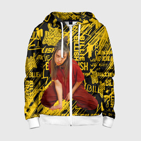 Детская толстовка 3D на молнии с принтом Billie Eilish. в городе Новоалтайск, 100% полиэстер |  манжеты и пояс оформлены широкой мягкой резинкой, двухслойный капюшон со шнурком для регулировки, спереди карманы и застежка-молния
 | billie eilish | gloom pop | listen before i go на spotify | music | американская певица | билли | билли айлиш | депрессии | мисс парадокс | мрачный поп | музыка | сонный паралич | фобии | яркие волосы