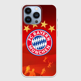 Чехол для iPhone 13 Pro с принтом BAYERN MUNCHEN. в городе Новоалтайск,  |  | fc | fc bayern munich | football | football club | sport | клуб германии | мюнхен | немецкий футбольный клуб | спорт | уефа | униформа | фирменные цвета | фк | футбол | футбольный клуб | футбольный клуб бавария