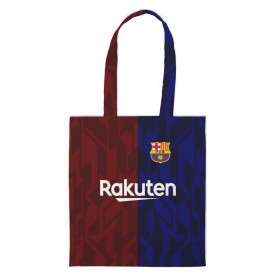 Сумка 3D повседневная с принтом FC BARCELONA. в городе Новоалтайск, 100% полиэстер | Плотность: 200 г/м2; Размер: 34×35 см; Высота лямок: 30 см | barca | barcelona | fc barca | барка | барселона