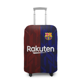 Чехол для чемодана 3D с принтом FC BARCELONA. в городе Новоалтайск, 86% полиэфир, 14% спандекс | двустороннее нанесение принта, прорези для ручек и колес | barca | barcelona | fc barca | барка | барселона