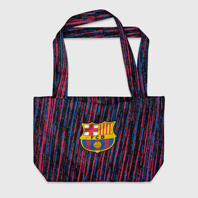 Пляжная сумка 3D с принтом FC BARCELONA. в городе Новоалтайск, 100% полиэстер | застегивается на металлическую кнопку; внутренний карман застегивается на молнию. Стенки укреплены специальным мягким материалом, чтобы защитить содержимое от несильных ударов
 | barca | barcelona | fc barca | барка | барселона