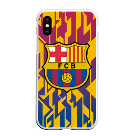 Чехол для iPhone XS Max матовый с принтом FC BARCELONA. в городе Новоалтайск, Силикон | Область печати: задняя сторона чехла, без боковых панелей | barca | barcelona | fc barca | барка | барселона