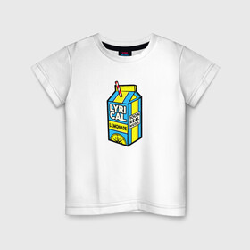 Детская футболка хлопок с принтом LYRICAL LEMONADE в городе Новоалтайск, 100% хлопок | круглый вырез горловины, полуприлегающий силуэт, длина до линии бедер | benet | bennett | cole | lemonade | lyrical | беннетт | коул | лемонад | лемонаде | лемонэйд | лимонад | лимонэйд | лирикал | лирикл