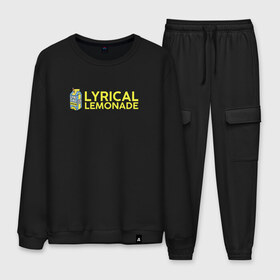 Мужской костюм хлопок с принтом Lyrical Lemonade в городе Новоалтайск, 100% хлопок | на свитшоте круглая горловина, мягкая резинка по низу. Брюки заужены к низу, на них два вида карманов: два “обычных” по бокам и два объемных, с клапанами, расположенные ниже линии бедра. Брюки с мягкой трикотажной резинкой на поясе и по низу штанин. В поясе для дополнительного комфорта — широкие завязки | benet | bennett | cole | lemonade | lyrical | беннетт | коул | лемонад | лемонаде | лемонэйд | лимонад | лимонэйд | лирикал | лирикл