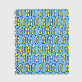 Тетрадь с принтом Lyrical Lemonade Pattern в городе Новоалтайск, 100% бумага | 48 листов, плотность листов — 60 г/м2, плотность картонной обложки — 250 г/м2. Листы скреплены сбоку удобной пружинной спиралью. Уголки страниц и обложки скругленные. Цвет линий — светло-серый
 | benet | bennett | cole | lemonade | lyrical | беннетт | коул | лемонад | лемонаде | лемонэйд | лимонад | лимонэйд | лирикал | лирикл