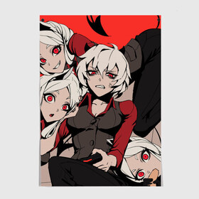 Постер с принтом ANIME в городе Новоалтайск, 100% бумага
 | бумага, плотность 150 мг. Матовая, но за счет высокого коэффициента гладкости имеет небольшой блеск и дает на свету блики, но в отличии от глянцевой бумаги не покрыта лаком | anime | azazel | hell | helltaker | justice | lucifer | malina | modeus | pandemonica | zdrada | ад | аниме | демон | демонесса | здрада | люцифер | малина | модеус | пандемоника | правосудие | хеллтейкер | хэлтейкер | цербер