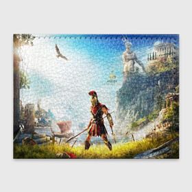 Обложка для студенческого билета с принтом ASSASSIN S CREED l ODYSSEY(S) в городе Новоалтайск, натуральная кожа | Размер: 11*8 см; Печать на всей внешней стороне | Тематика изображения на принте: black flag | brotherhood | chronicles | creed | game | origins | revelations | rogue | syndicate | unity | valhalla | альтаир | ассасин | игры | кинжал | пираты