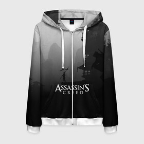Мужская толстовка 3D на молнии с принтом ASSASSIN`S CREED в городе Новоалтайск, 100% полиэстер | длина до линии бедра, манжеты и пояс оформлены мягкой тканевой резинкой, двухслойный капюшон со шнурком для регулировки, спереди молния, по бокам два кармана | black flag | brotherhood | chronicles | creed | game | origins | revelations | rogue | syndicate | unity | valhalla | альтаир | ассасин | игры | кинжал | пираты