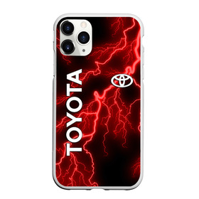 Чехол для iPhone 11 Pro Max матовый с принтом TOYOTA в городе Новоалтайск, Силикон |  | toyota | авто | автомобиль | логотип | марка | машина | молния | надпись | текстура | тоета | тойота