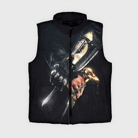Женский жилет утепленный 3D с принтом ASSASSIN S CREED l SYNDICATE в городе Новоалтайск,  |  | Тематика изображения на принте: black flag | brotherhood | chronicles | creed | game | origins | revelations | rogue | syndicate | unity | valhalla | альтаир | ассасин | игры | кинжал | пираты