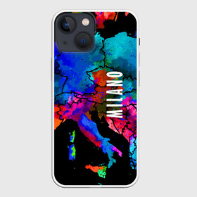 Чехол для iPhone 13 mini с принтом Milano в городе Новоалтайск,  |  | fashion | italy | milano | vanguard | авангард | италия | милан | мода
