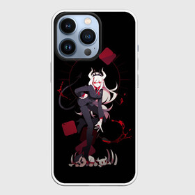 Чехол для iPhone 13 Pro с принтом Lucifer стоит злодейка Helltaker в городе Новоалтайск,  |  | anime | azazel | hell | helltaker | justice | lucifer | malina | modeus | pandemonica | zdrada | ад | аниме | демон | демонесса | здрада | люцифер | малина | модеус | пандемоника | правосудие | хеллтейкер | хэлтейкер | цербер