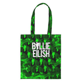Шоппер 3D с принтом BILLIE EILISH в городе Новоалтайск, 100% полиэстер | Плотность: 200 г/м2; Размер: 34×35 см; Высота лямок: 30 см | ayelish | bad guy | bellyache | bilie eilish | bilie elish | billie | billie eilish | eilish | electronic | elish | music | били айлиш | билли айлиш | эйлиш | элиш