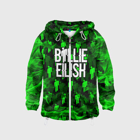 Детская ветровка 3D с принтом BILLIE EILISH в городе Новоалтайск, 100% полиэстер | подол и капюшон оформлены резинкой с фиксаторами, по бокам два кармана без застежек, один потайной карман на груди | ayelish | bad guy | bellyache | bilie eilish | bilie elish | billie | billie eilish | eilish | electronic | elish | music | били айлиш | билли айлиш | эйлиш | элиш