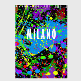 Скетчбук с принтом Milano в городе Новоалтайск, 100% бумага
 | 48 листов, плотность листов — 100 г/м2, плотность картонной обложки — 250 г/м2. Листы скреплены сверху удобной пружинной спиралью | Тематика изображения на принте: fashion | italy | milano | paint | vanguard | авангард | италия | краска | милан | мода | надпись | текст | фраза