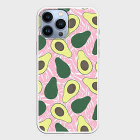 Чехол для iPhone 13 Pro Max с принтом avocado в городе Новоалтайск,  |  | Тематика изображения на принте: avocado | авокадо | веганство | вегетарианство | еда | зеленый | земля | зож | листья | овощи | позиция | природа | фрукты