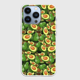 Чехол для iPhone 13 Pro с принтом avocado в городе Новоалтайск,  |  | Тематика изображения на принте: avocado | авокадо | веганство | вегетарианство | еда | зеленый | земля | зож | листья | овощи | позиция | природа | фрукты