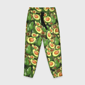 Детские брюки 3D с принтом avocado в городе Новоалтайск, 100% полиэстер | манжеты по низу, эластичный пояс регулируется шнурком, по бокам два кармана без застежек, внутренняя часть кармана из мелкой сетки | Тематика изображения на принте: avocado | авокадо | веганство | вегетарианство | еда | зеленый | земля | зож | листья | овощи | позиция | природа | фрукты