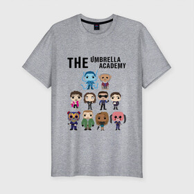 Мужская футболка хлопок Slim с принтом The umbrella academy (Z) в городе Новоалтайск, 92% хлопок, 8% лайкра | приталенный силуэт, круглый вырез ворота, длина до линии бедра, короткий рукав | dark horse comics | the umbrella academy | академия амбрелла | белая скрипка | бен харгривз | комикс | комильфо | космобой | кракен | реджинальд харгривз | сеанс | слух