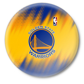 Значок с принтом Golden State Warriors в городе Новоалтайск,  металл | круглая форма, металлическая застежка в виде булавки | Тематика изображения на принте: basketball | game | golden state | golden state warriors | nba | sport | warriors | баскетбол | голден стейт | голден стейт уорриорз | игра | нба | спорт | уорриорз