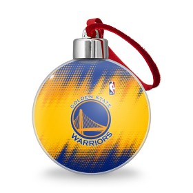 Ёлочный шар с принтом Golden State Warriors в городе Новоалтайск, Пластик | Диаметр: 77 мм | basketball | game | golden state | golden state warriors | nba | sport | warriors | баскетбол | голден стейт | голден стейт уорриорз | игра | нба | спорт | уорриорз
