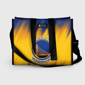 Сумка-шоппер 3D с принтом Golden State Warriors в городе Новоалтайск, 100% полиэстер | застегивается на металлическую кнопку; внутренний карман застегивается на молнию. Стенки укреплены специальным мягким материалом, чтобы защитить содержимое от несильных ударов
 | basketball | game | golden state | golden state warriors | nba | sport | warriors | баскетбол | голден стейт | голден стейт уорриорз | игра | нба | спорт | уорриорз