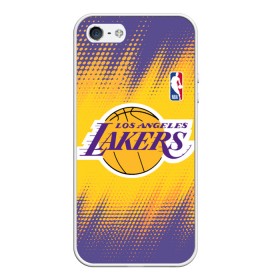Чехол для iPhone 5/5S матовый с принтом Los Angeles Lakers в городе Новоалтайск, Силикон | Область печати: задняя сторона чехла, без боковых панелей | Тематика изображения на принте: basketball | game | lakers | los angeles | los angeles lakers | nba | sport | баскетбол | игра | лейкерс | лос анджелес | лос анджелес лейкерс | нба | спорт