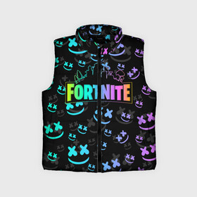 Детский жилет утепленный 3D с принтом FORTNITE | MARSHMELLO в городе Новоалтайск,  |  | Тематика изображения на принте: dj | fortnite | marshmello | marshmellow | usa | америка | игра | клуб | клубная музыка | мармело | маршмелло | маршмеллоу | музыка | музыкант | фортнайт | фортните