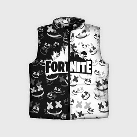 Детский жилет утепленный 3D с принтом FORTNITE | MARSHMELLO в городе Новоалтайск,  |  | Тематика изображения на принте: dj | fortnite | marshmello | marshmellow | usa | америка | игра | клуб | клубная музыка | мармело | маршмелло | маршмеллоу | музыка | музыкант | фортнайт | фортните