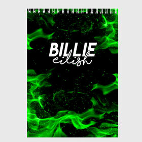 Скетчбук с принтом BILLIE EILISH в городе Новоалтайск, 100% бумага
 | 48 листов, плотность листов — 100 г/м2, плотность картонной обложки — 250 г/м2. Листы скреплены сверху удобной пружинной спиралью | ayelish | bad guy | bellyache | bilie eilish | bilie elish | billie | billie eilish | eilish | electronic | elish | music | били айлиш | билли айлиш | эйлиш | элиш