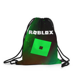 Рюкзак-мешок 3D с принтом ROBLOX / РОБЛОКС в городе Новоалтайск, 100% полиэстер | плотность ткани — 200 г/м2, размер — 35 х 45 см; лямки — толстые шнурки, застежка на шнуровке, без карманов и подкладки | Тематика изображения на принте: blocks | blox | game | games | logo | minecraft | mobile | online | roblocks | roblox | robux | studio | блоки | игра | игры | квадрат | квадратик | кщидщч | лого | логотип | майнкрафт | онлайн | роблокс | робукс | символ | символы | студия