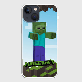 Чехол для iPhone 13 mini с принтом Minecraft в городе Новоалтайск,  |  | minecraft | копатель | кубики | майкрафт | майнкрафт | мморг | мультиплеер | пиксели | пиксельная игра | развивающая игра | рпг | строительство | стройка
