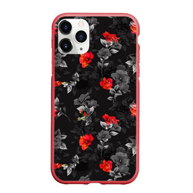 Чехол для iPhone 11 Pro Max матовый с принтом Красные цветы в городе Новоалтайск, Силикон |  | Тематика изображения на принте: весна | дача | летние цветы | летняя | лето | паттерн | розы | сад | свежесть | текстуры | узор | цветы
