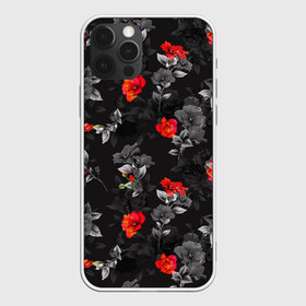 Чехол для iPhone 12 Pro Max с принтом Красные цветы в городе Новоалтайск, Силикон |  | Тематика изображения на принте: весна | дача | летние цветы | летняя | лето | паттерн | розы | сад | свежесть | текстуры | узор | цветы
