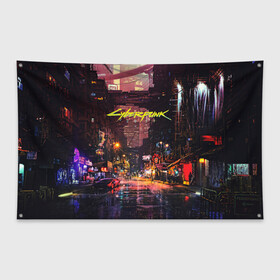 Флаг-баннер с принтом CYBERPUNK 2077КИБЕРПАНК(S) в городе Новоалтайск, 100% полиэстер | размер 67 х 109 см, плотность ткани — 95 г/м2; по краям флага есть четыре люверса для крепления | 2077 | cd projekt red | cyberpunk | cyberpunk 2077 | game | samurai | арт | будущее | видеоигра | игра | киберпанк | киберпанк 2077 | киборг | киборги