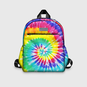 Детский рюкзак 3D с принтом TIE DYE СТЕНА в городе Новоалтайск, 100% полиэстер | лямки с регулируемой длиной, сверху петелька, чтобы рюкзак можно было повесить на вешалку. Основное отделение закрывается на молнию, как и внешний карман. Внутри дополнительный карман. По бокам два дополнительных кармашка | Тематика изображения на принте: abstract | abstraction | color | geometry | paitnt | psy | абстракция | геометрия | краски | неоновые | психоделика
