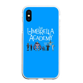 Чехол для iPhone XS Max матовый с принтом The umbrella academy в городе Новоалтайск, Силикон | Область печати: задняя сторона чехла, без боковых панелей | Тематика изображения на принте: dark horse comics | netflix | the umbrella academy | umbrella | академия амбрелла | белая скрипка | бен харгривз | комикс | комильфо | космобой | кракен | реджинальд харгривз | сеанс | слух