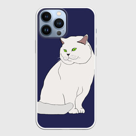 Чехол для iPhone 13 Pro Max с принтом Белый британский котик в городе Новоалтайск,  |  | Тематика изображения на принте: cat | cute | kitten | meow | британец | британский | взгляд | друзья | животные | зверек | зверюшки | каваи | киска | котенок | котик | коты | котята | кошак | кошечки | кошки | лапы | милые | мордочка | мяу | няшные