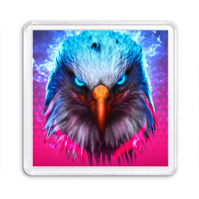 Магнит 55*55 с принтом Взгляд орла (Eagle gaze) в городе Новоалтайск, Пластик | Размер: 65*65 мм; Размер печати: 55*55 мм | альтаир | америка | белгород | беркут | взгляд | герб | глаз | глаза | гнездо | город | дальнозоркость | зоркость | клюв | крыло | крылья | лира | монета | монтана | небо | нос | ореол | орлов | перо | полёт